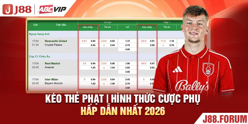 Kèo Thẻ Phạt | Hình Thức Cược Phụ Hấp Dẫn Nhất 2026 Kèo Thẻ Phạt | Hình Thức Cược Phụ Hấp Dẫn Nhất 2026